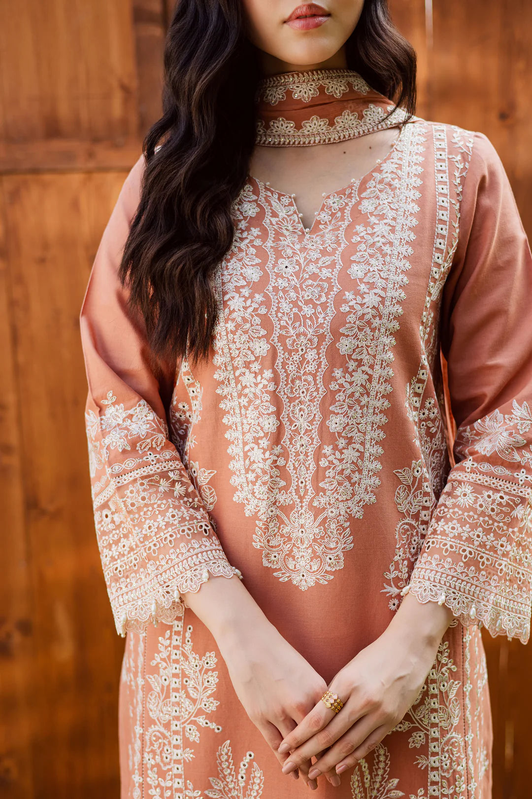 Batik -  Summer 3PC Lawn Embroidered Suit - VL1328