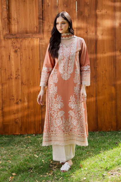 Batik -  Summer 3PC Lawn Embroidered Suit - VL1328
