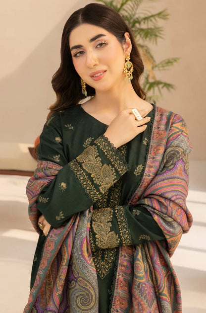 Mohagni - Winter 3PC Dhanak Embroidered Suit - VL1610