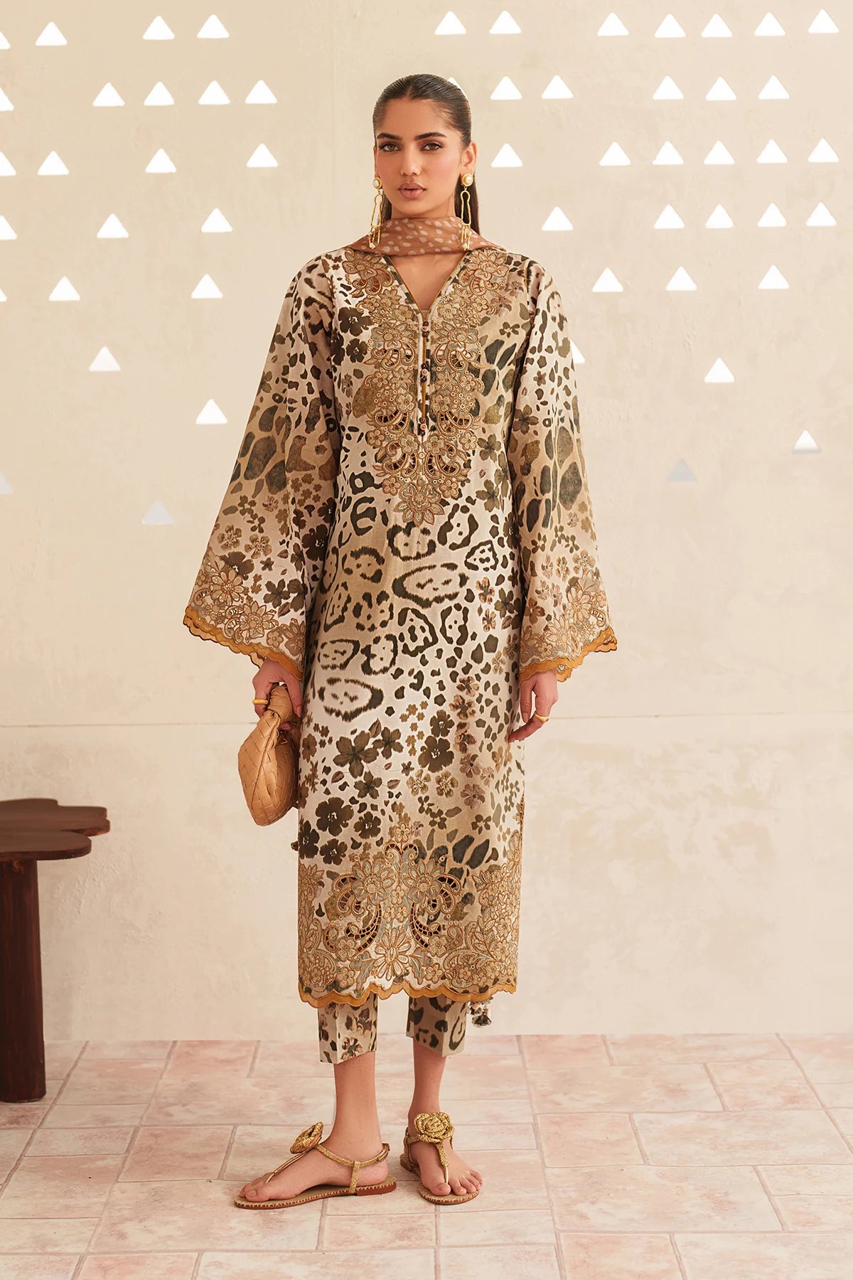 Aneela's - Summer 3PC Lawn Digital Printed Dress - VL1388