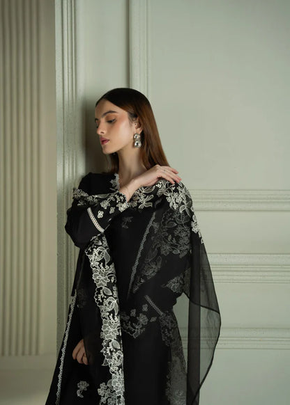 RAVEN MESH- 3PC EMBROIDERED LAWN SUIT - VL1030