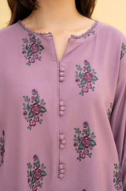 Lazuli - Winter 3PC Dhanak Embroidered Suit - VL1609