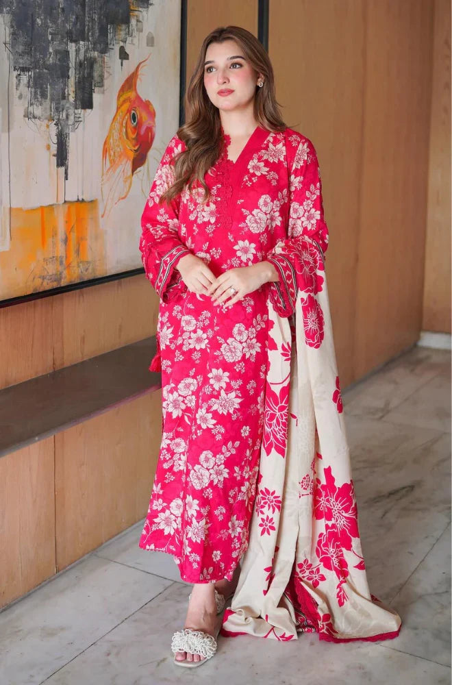 Sapphire - Winter 3PC Karandi Digital Print Dress - VL 1632