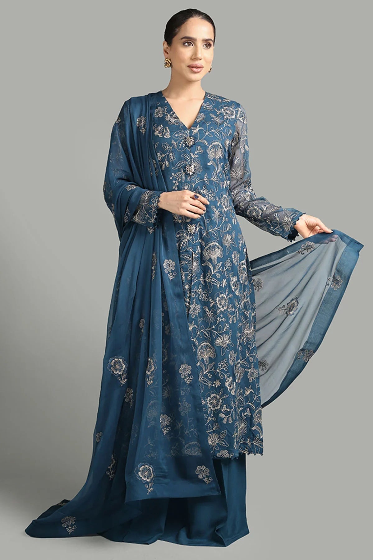 Bareeze - Embroidered Dhanak Three Piece Winter Collection - VL1264