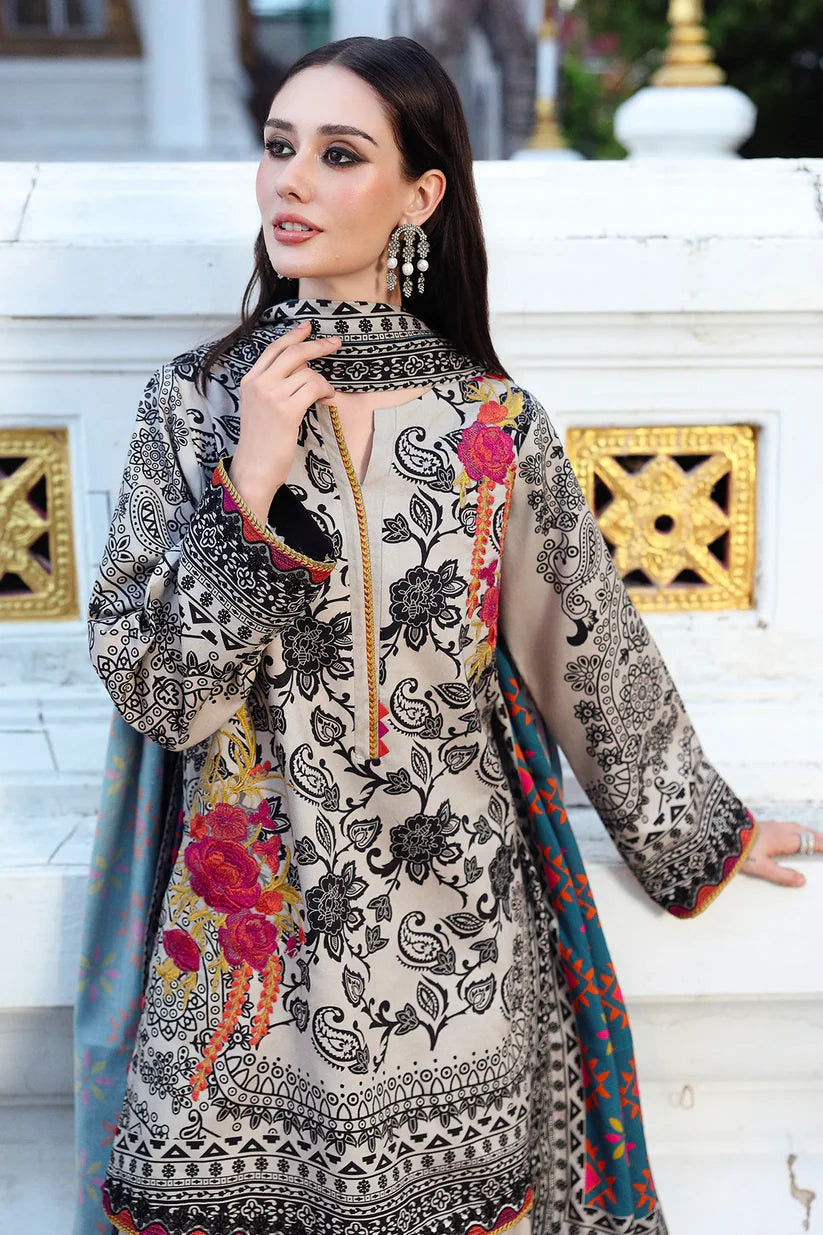 Charizma - Winter 3PC Karandi Digital Print Dress - VL1214