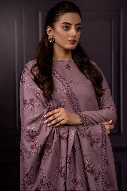 Asim Jofa - Winter 3PC Dhanak Embroidered Suit - VL1166