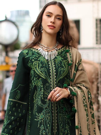 Charizma - Winter 3PC Dhanak Embroidered Suit - VL 1641