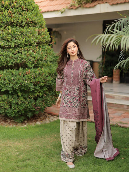 Sapphire - Winter 3PC Karandi Digital Print Dress - VL1703