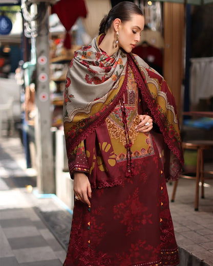 Charizma - Winter 3PC Karandi Digital Print Dress - VL 1636
