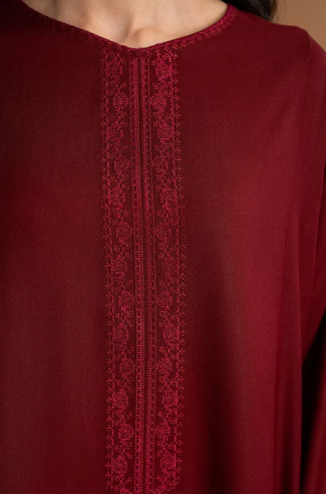 Tiraz - 3PC Dhanak Embroidered Shirt With Dhanak Embroidered Dupatta and Trouser - VL1687