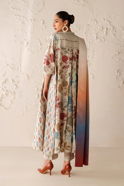 Baroque - Winter 3PC Karandi Digital Print Dress - VL 1631
