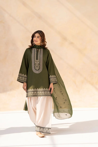 Sapphire - Summer 3PC Lawn Embroidered Suit - VL1395