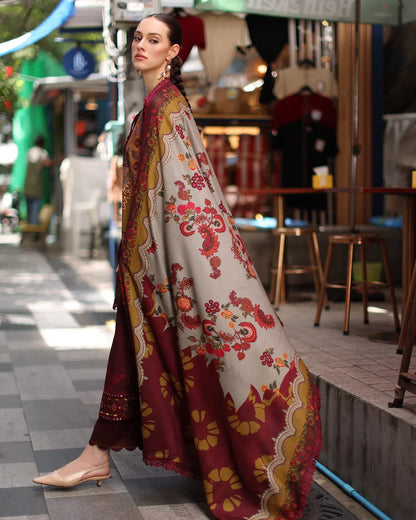 Charizma - Winter 3PC Karandi Digital Print Dress - VL 1636