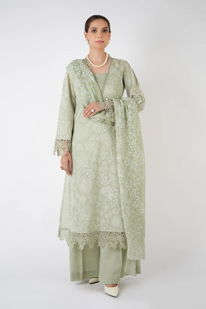 Bin ilyas - Summer 3PC Lawn Embroidered Suit - VL1276