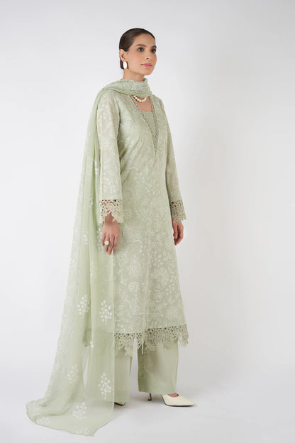 Bin ilyas - Summer 3PC Lawn Embroidered Suit - VL1276