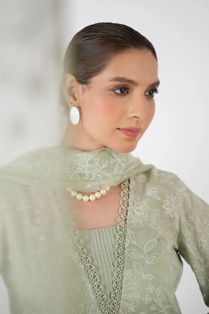 Bin ilyas - Summer 3PC Lawn Embroidered Suit - VL1276