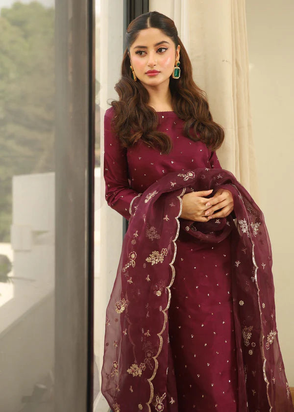 Eilf Silk collection 3PCS UNSTITCHED SUIT FABRIC Digtal printed - VL1482