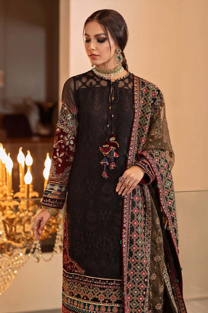 VL495-3Pc Lawn Heavy Embroidery with Embroidery Organza Dupatta