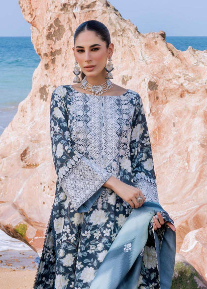 VL815 3-Piece Unstitched Heavy Embroidered Lawn Suit