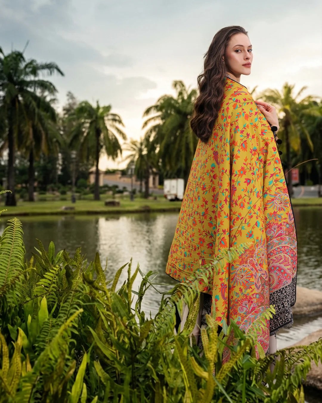 Charizma - Winter 3PC Karandi Digital Print Dress - VL 1648