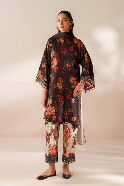 Winter 3PC Karandi Digital Print Dress - VL 1629