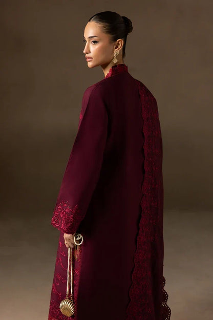 Raj Bari - Winter 3PC Airjet Dhannak Dress With Embroidered Dhannak Shawl - VL 1643