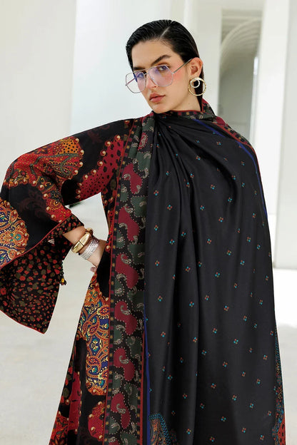 Baroque - Winter 3PC Karandi Digital Print Dress - VL 1656