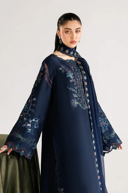Iznik - 3PC Dhanak Embroidered Shirt With Dhanak Embroidered Dupatta and Trouser - VL1680