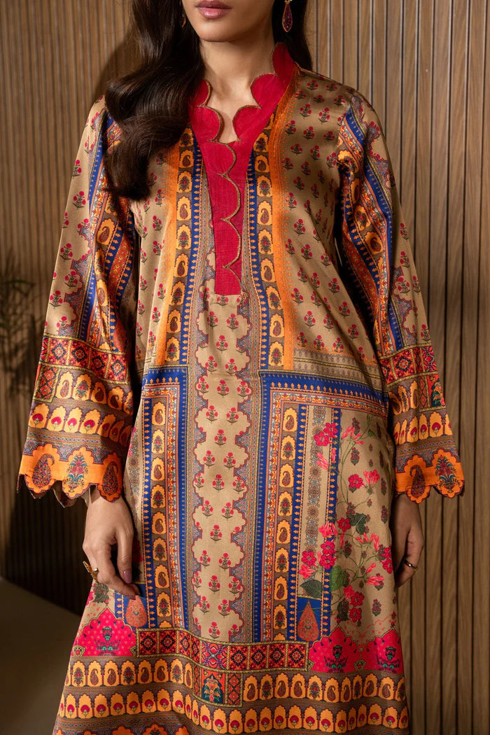 Maryum N Maria - Winter 3PC Karandi Digital Print Dress - VL1215