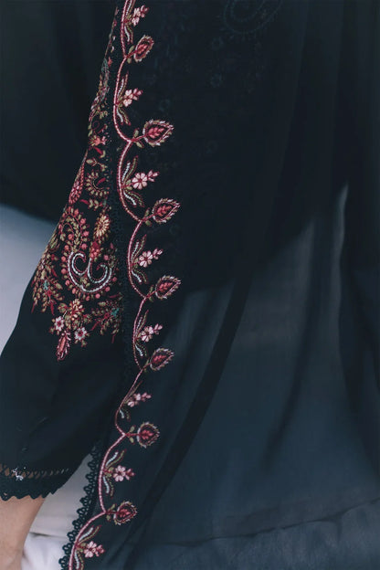 ZARA SHAHJAHAN - Winter 3PC Dhanak Embroidered Suit - VL 1661