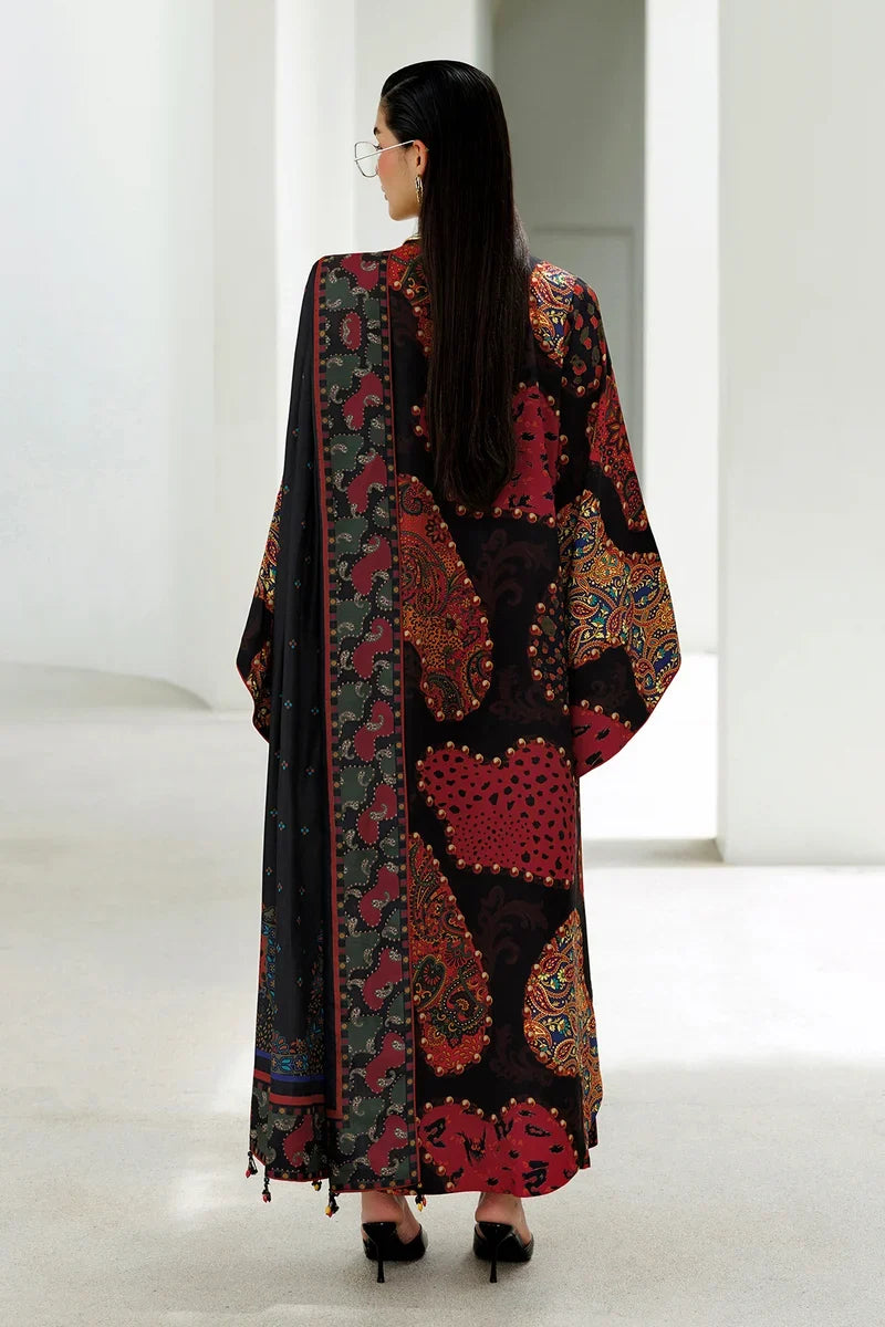 Baroque - Winter 3PC Karandi Digital Print Dress - VL 1656