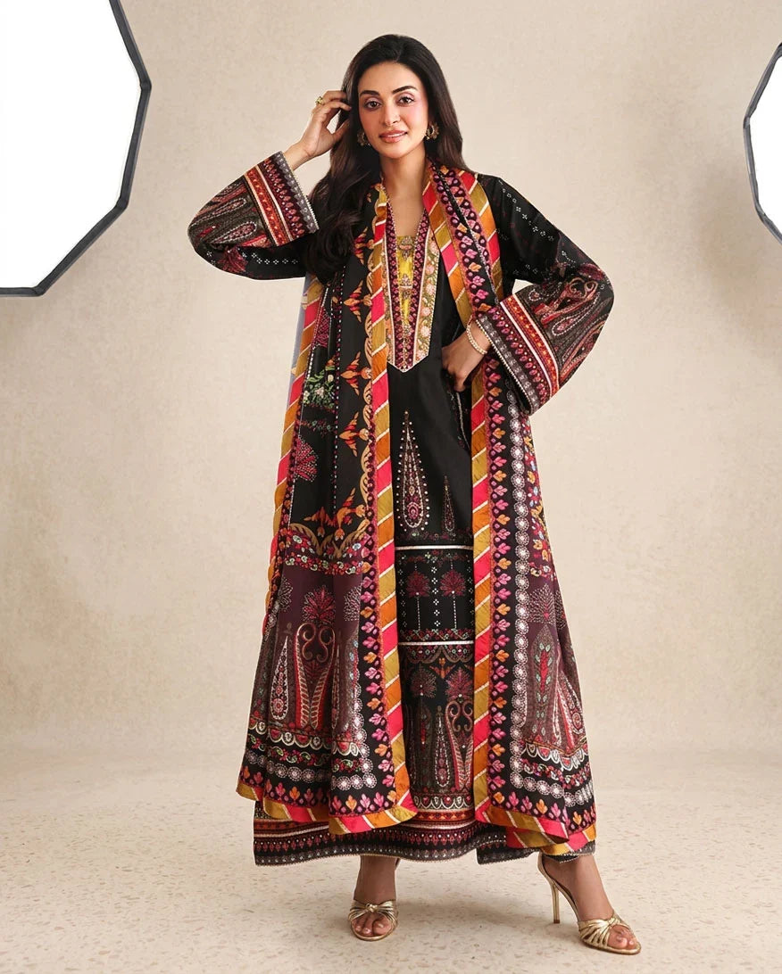 MUSHQ - Winter 3PC Karandi Digital Print Dress - VL 1639