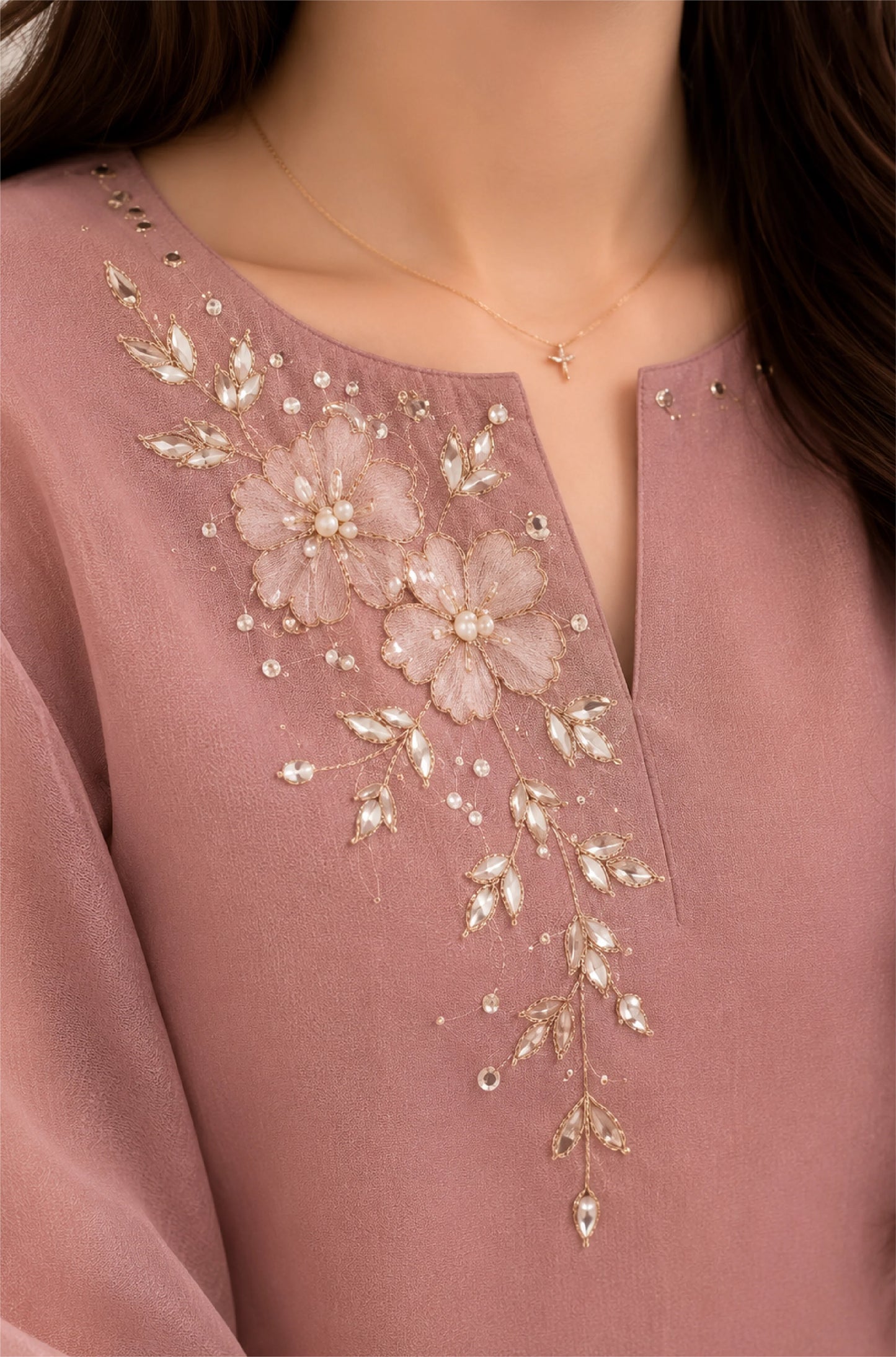 Veezal - Embroidered 3 Piece Unstitched Lawn Suit- VL1499