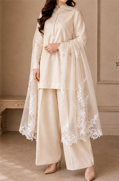 Veezal - Embroidered 3 Piece Unstitched Lawn Suit- VL1498