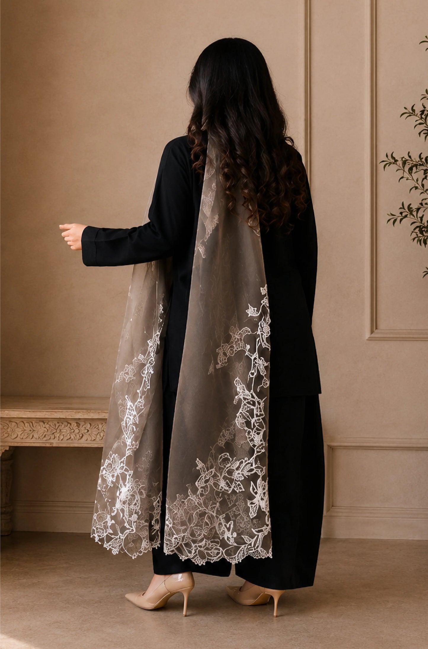 Veezal - Embroidered 3 Piece Unstitched Lawn Suit- zab1497