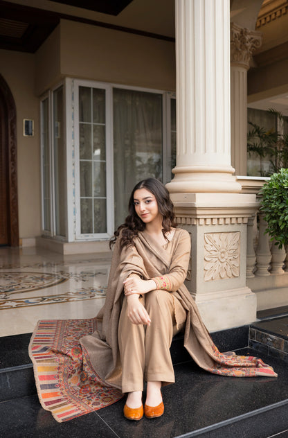 Aisling - Winter 3PC Dhanak Embroidered Suit - VL 1614