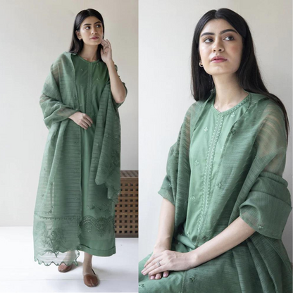VL744 Dyot - 3PC Lawn Heavy Embroidered Shirt