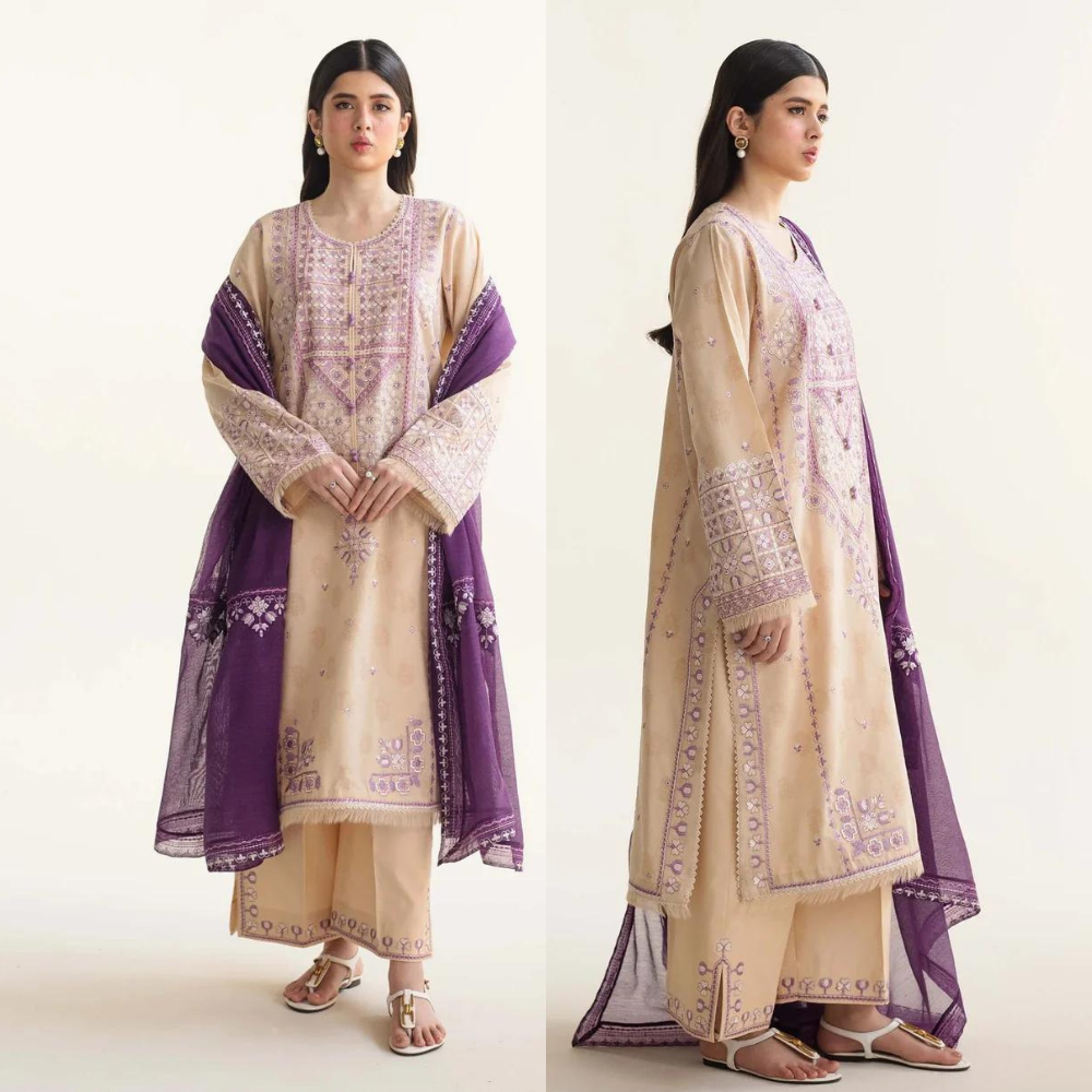 VL817 Zarashahjhan Embroidered Lawn Three Piece COCO