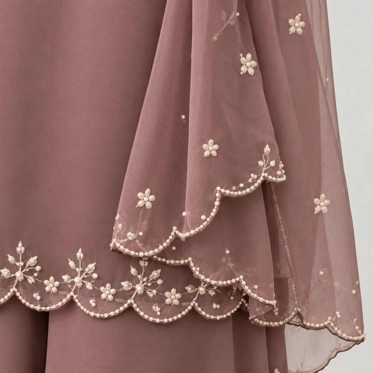 Bunaai - Winter -3PC Silk Embroidered Suit - VL1702