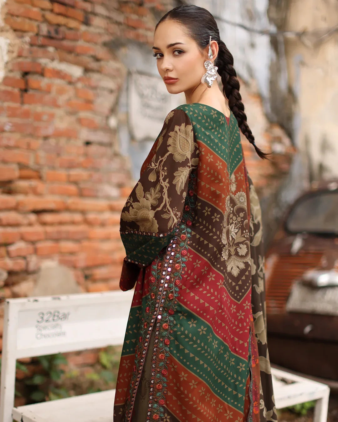 Charizma - Winter 3PC Karandi Digital Print Dress - VL 1637