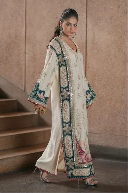 Ethnc - Luxury Silk Embroidered 3Pc Unstitched Suit - VL 1659