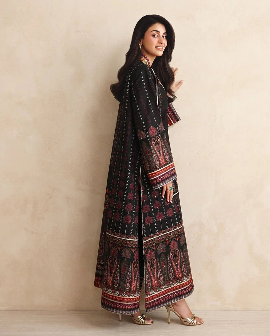 MUSHQ - Winter 3PC Karandi Digital Print Dress - VL 1639