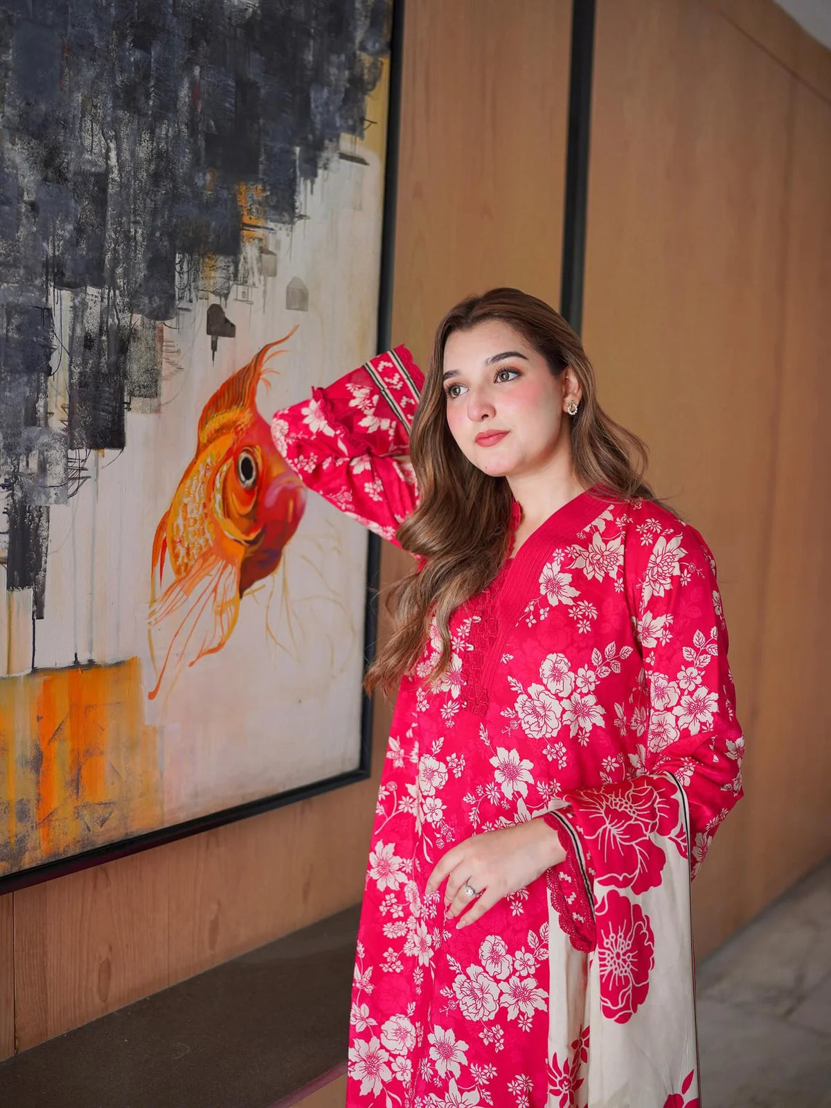 Sapphire - Winter 3PC Karandi Digital Print Dress - VL 1632