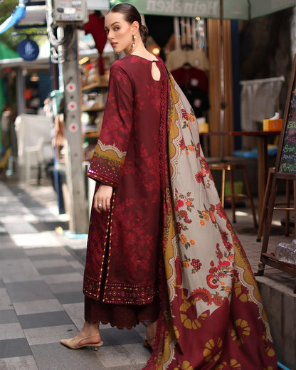 Charizma - Winter 3PC Karandi Digital Print Dress - VL 1636