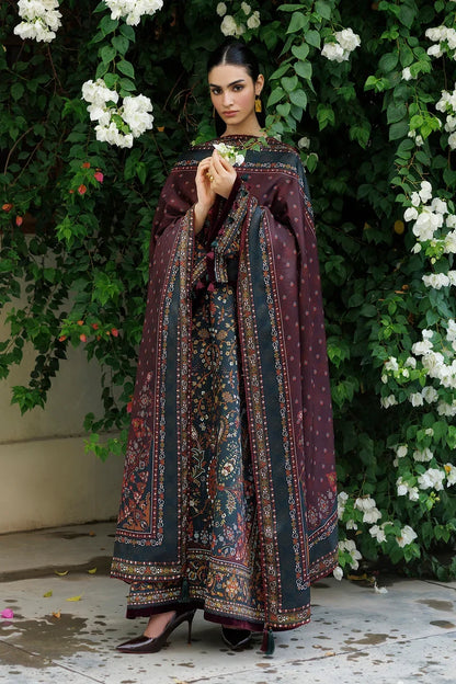Jazmin - Winter 3PC Karandi Digital Print Dress - VL 1658