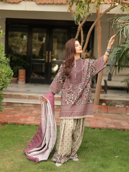 Sapphire - Winter 3PC Karandi Digital Print Dress - VL1703