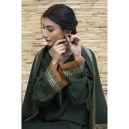 VL305 3PC Dhanak suit with Digital print Shawll