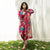 VL430 Nisa Red Lawn unstitched digital printed 3 pc dress with Organza dupata