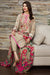 VL2019 Khaadi Pink-Embroided 3PC Dhank  Dress with wool shawl